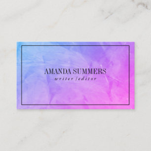 Tarjeta De Visita Textura Arrugada