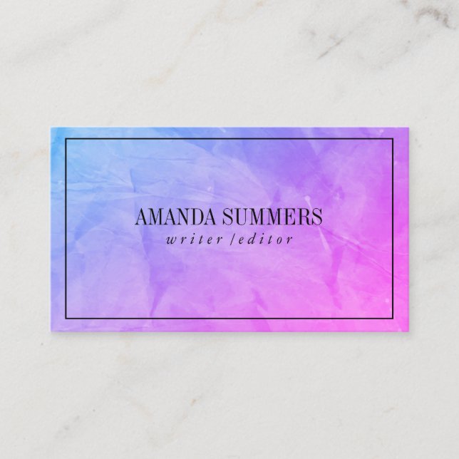 Tarjeta De Visita Textura Arrugada (Anverso)