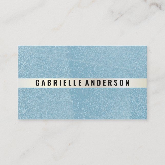 Tarjeta De Visita Textura azul brillante (Anverso)