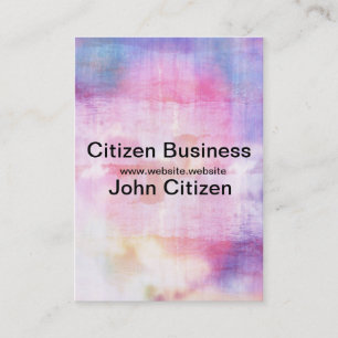 Tarjeta De Visita Textura azul y rosa del océano abstracto