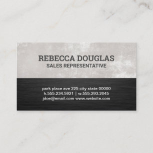 Tarjeta De Visita Textura blanca Textura negra