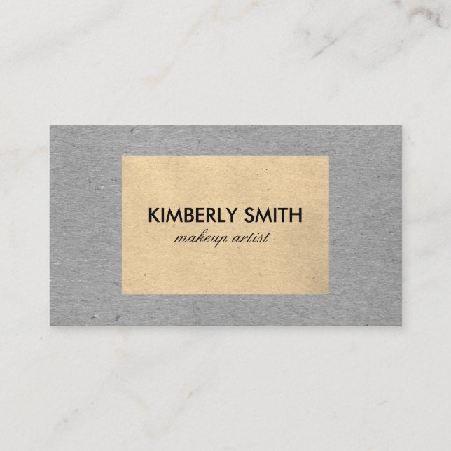 Tarjeta De Visita Textura contemporánea de dos tonos (Anverso)