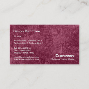 Tarjeta De Visita Textura de árbol de birch - Marrón de crimson