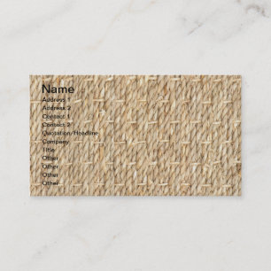 Tarjeta De Visita Textura de Burlap