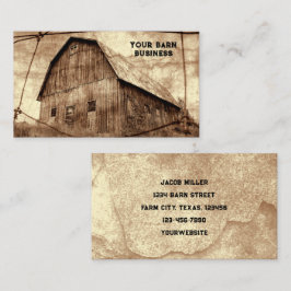 Tarjeta De Visita Textura de cosecha de cosecha de sepia rústica en 