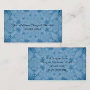 Tarjeta De Visita Textura de cosecha de vintage de color azul claro