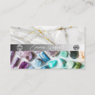 Tarjeta De Visita Textura de Cuarzo Cristal de Amatista Mineral