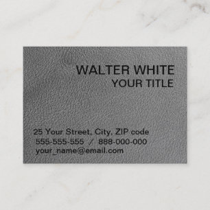 Tarjeta De Visita Textura de cuero