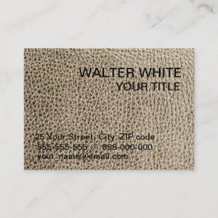 Tarjeta De Visita Textura de cuero