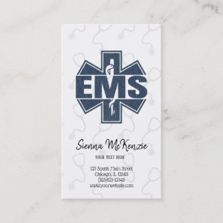 Tarjeta De Visita Textura de EMS Denim