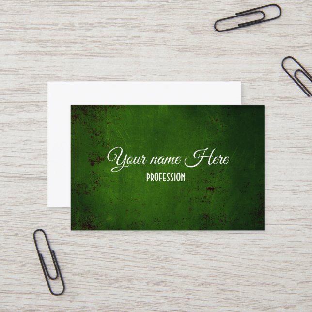 Tarjeta De Visita Textura de hormigón grueso (Anverso/Reverso In Situ)