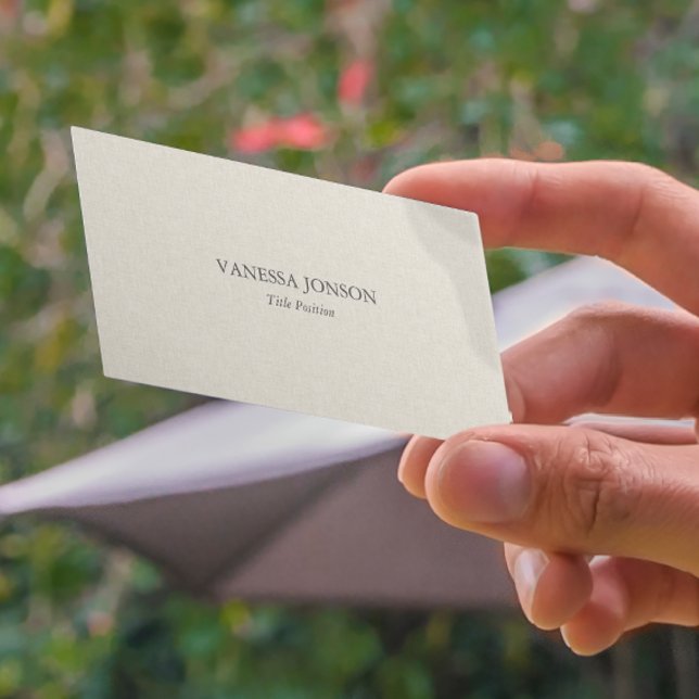 Tarjeta De Visita Textura de línea de crema ligera (Subido por el creador)