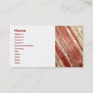 Tarjeta De Visita Textura de madera