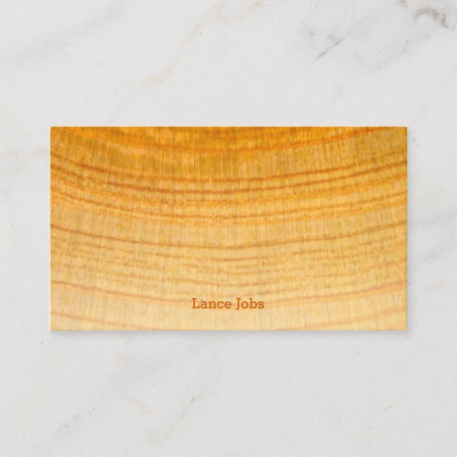 Tarjeta De Visita Textura de madera ciprés (Anverso)
