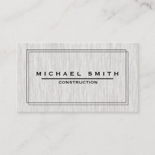 Tarjeta De Visita Textura de madera moderna y mínima de la