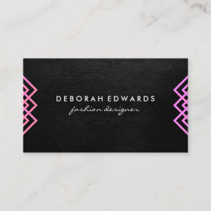 Tarjeta De Visita Textura de Moda de líneas geométricas de lujo