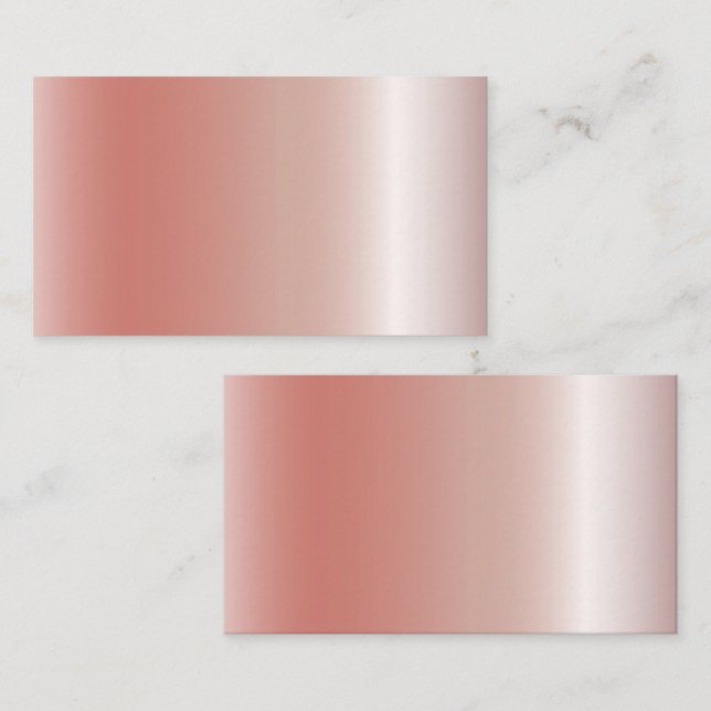 Tarjeta De Visita Textura de oro en blanco brillante Rosa (Anverso / Reverso)