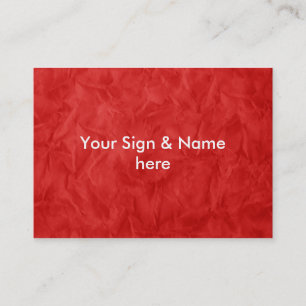 Tarjeta De Visita TEXTURA DE PAPEL DE FONDO - rojo sucio