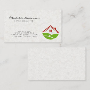 Tarjeta De Visita Textura de papel japonesa   Icono de inicio