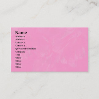Tarjeta De Visita Textura de pincel rosa