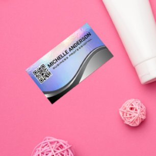 Tarjeta De Visita Textura de Relieve metalizado Pastel   Metálico   