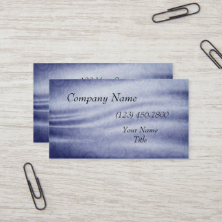 Tarjeta De Visita Textura de tela azul vintage