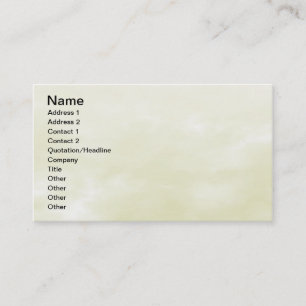 Tarjeta De Visita Textura del cielo - Amarillo claro