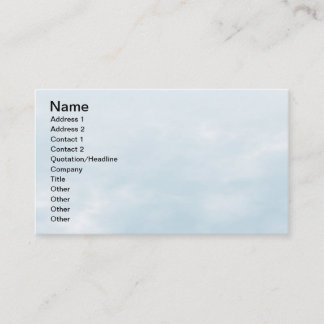 Tarjeta De Visita Textura del cielo - Azul