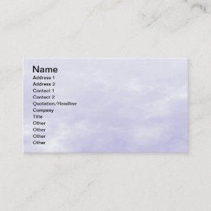 Tarjeta De Visita Textura del cielo - Azul púrpura