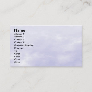 Tarjeta De Visita Textura del cielo - Azul púrpura