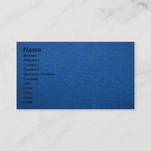Tarjeta De Visita Textura del papel azul para el fondo