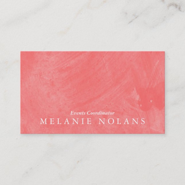 Tarjeta De Visita Textura del pincel (guayaba) (Anverso)