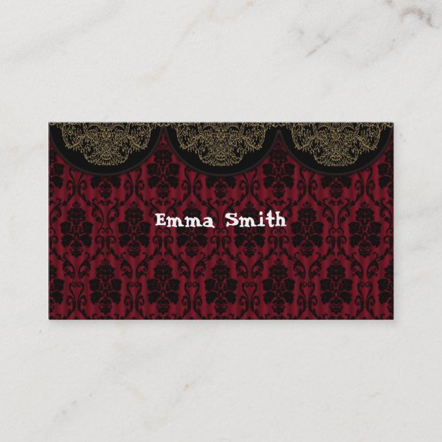 Tarjeta De Visita Textura del Victorian (Anverso)