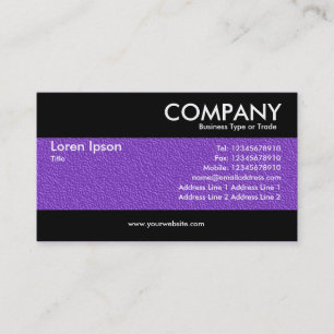 Tarjeta De Visita Textura Grabado en relieve violeta