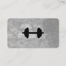 Tarjeta De Visita Textura gris de peso de aptitud