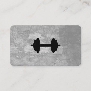 Tarjeta De Visita Textura gris de peso de aptitud