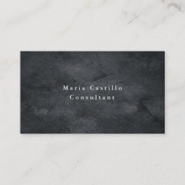 Tarjeta De Visita Textura gris elegante y llana Minimalista moderna