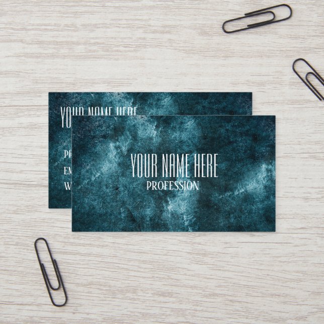 Tarjeta De Visita Textura gruesa abstracta (Anverso/Reverso In Situ)