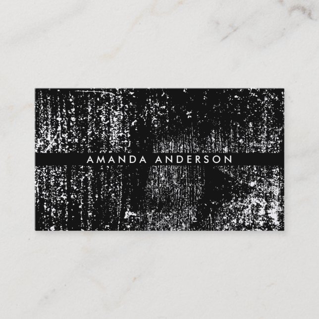 Tarjeta De Visita Textura Grunge (Anverso)