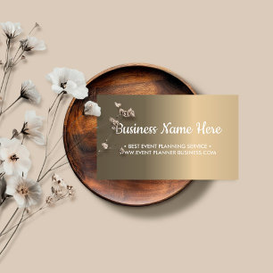 Tarjeta De Visita Textura metálica de gradiente simple