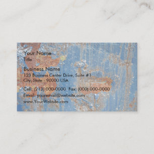 Tarjeta De Visita Textura Metalizado de óxido azul
