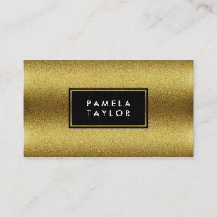 Tarjeta De Visita Textura moderna de lux de oro contemporáneo