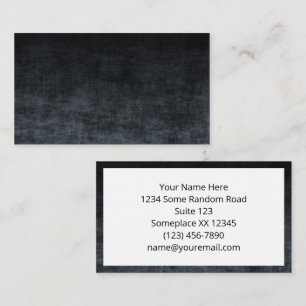 Tarjeta De Visita Textura Ombre Grunge Negra y Gris
