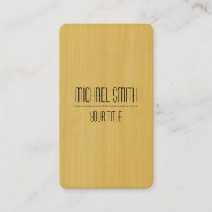 Tarjeta De Visita Textura profesional moderna de grano de madera de