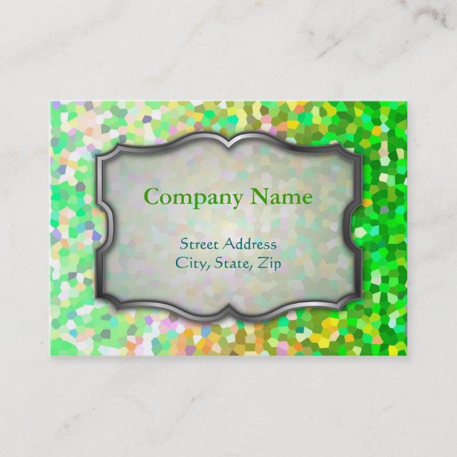 Tarjeta De Visita Textura rechoncha de la chispa del mosaico de la (Anverso)