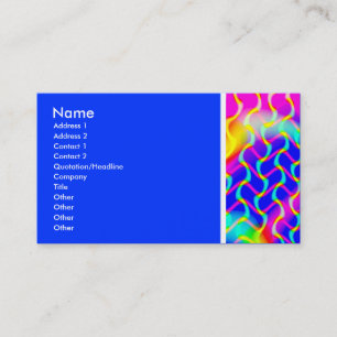 Tarjeta De Visita Textura Tono (Olas Hermosas) - Azul II
