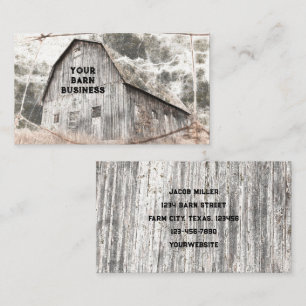 Tarjeta De Visita Textura vintage de grano gris marrón rugoso