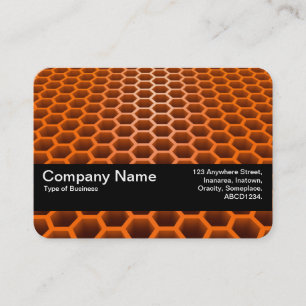 Tarjeta De Visita Texture Band V2 - Perspectiva de panal de abeja Na