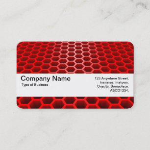 Tarjeta De Visita Texture Band V2 - Perspectiva de panal roja