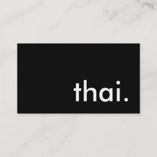 Tarjeta De Visita thai.